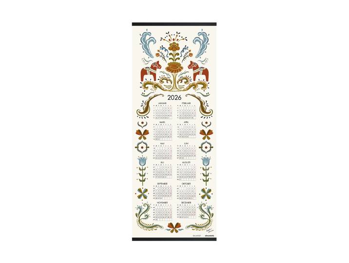 Almedahls Dalahäst kalender 2026 35x90 cm