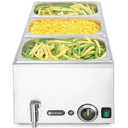 Hendi Bain Marie Kitchen Line, Speisewärmer, Silber