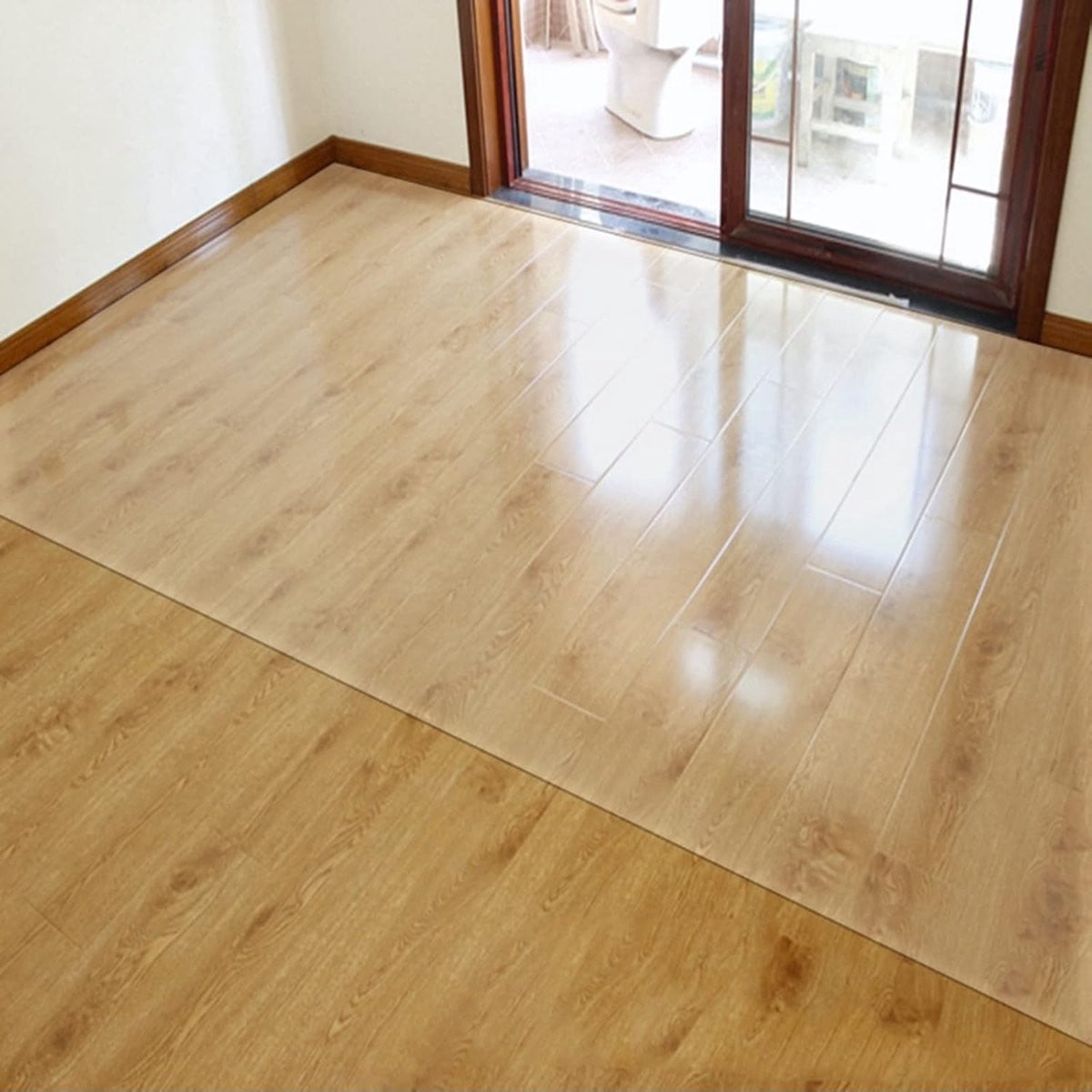 Transparante Vinyl Loper Tapijt met Antislip Ontwerp - Vloerbeschermer van Kunststof - 71 x 457 cm