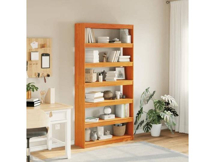 BESTLIFE Bibliothèque/Séparateur de pièce 100x30x199 5 cm bois de pin avec manuel de montage（84926506）VIDAXL