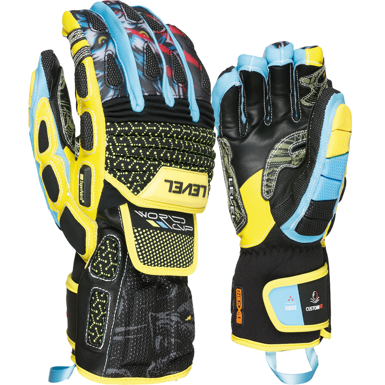 Level Rennhandschuh WORLDCUP CF yellow/blue - 10,0