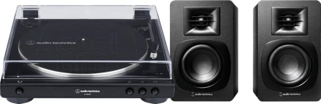 Audio-Technica AT-LP60XBTBK platenspeler en ATH-SP3X koptelefoon set - Zwart