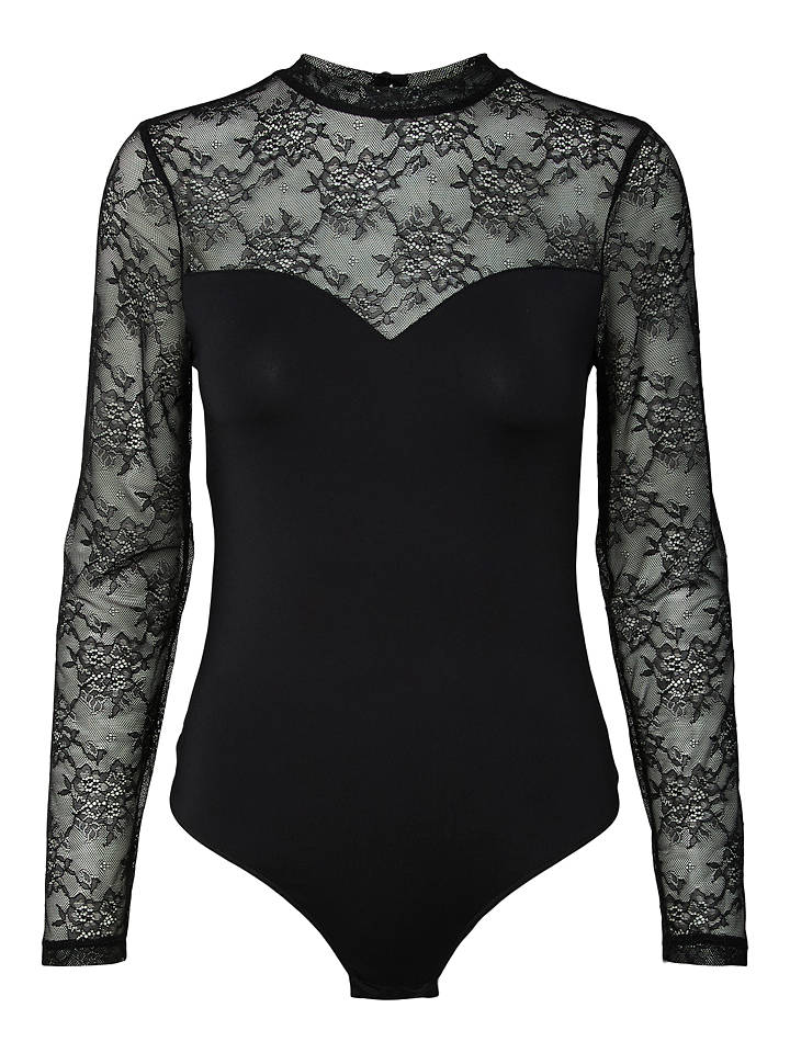 Pieces Body "Milly" in Schwarz - M