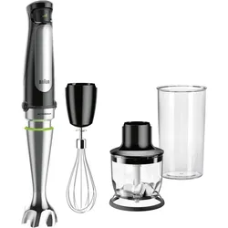 Braun MultiQuick 7 MQ7025X, Stabmixer, Silber, Schwarz