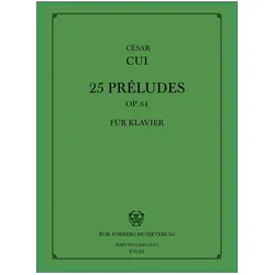 25 preludes op.64 für Klavier, Fachbücher von César Cui