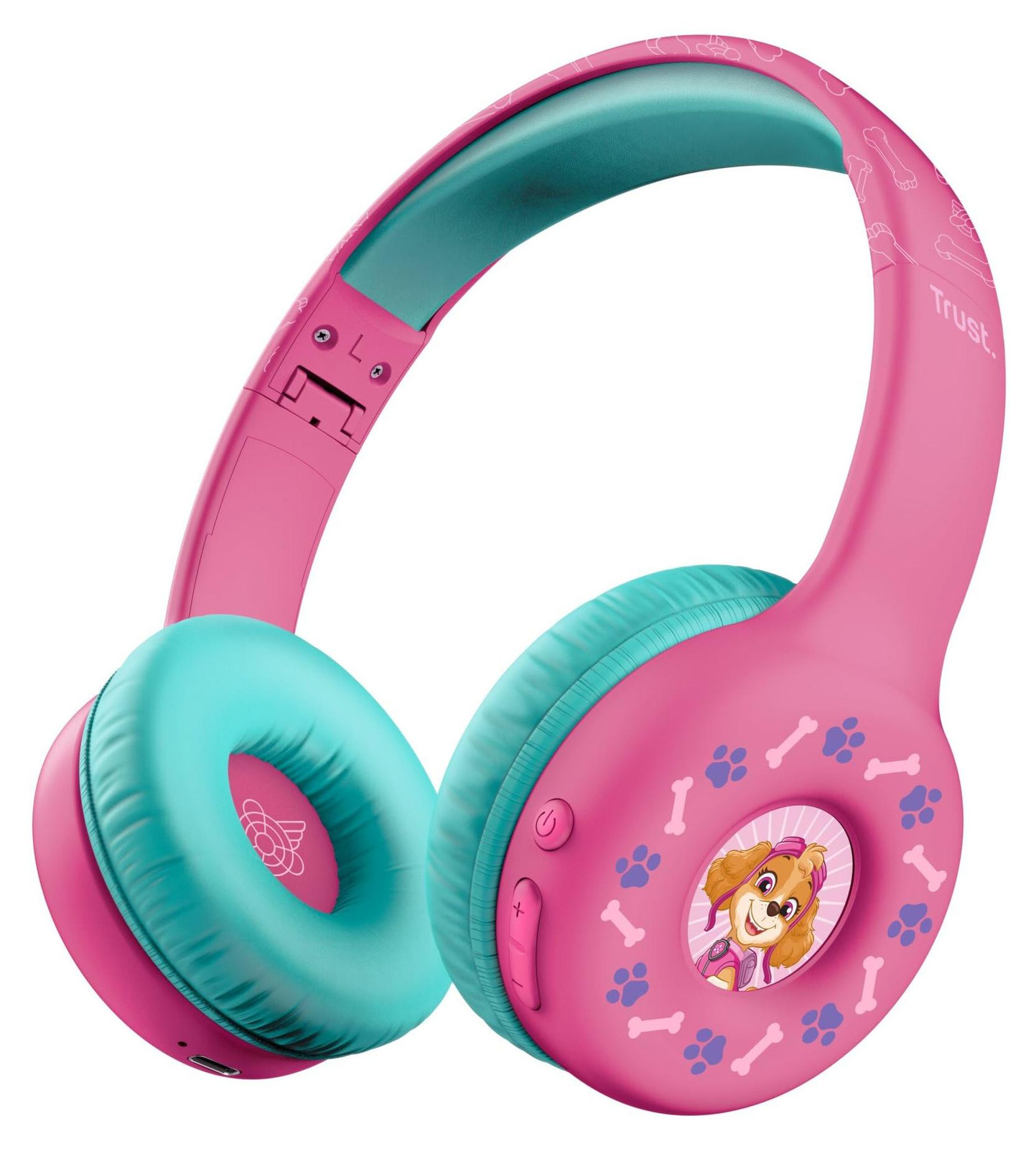 Trust Nouna draadloze kinderhoofdtelefoon PAW Patrol, roze