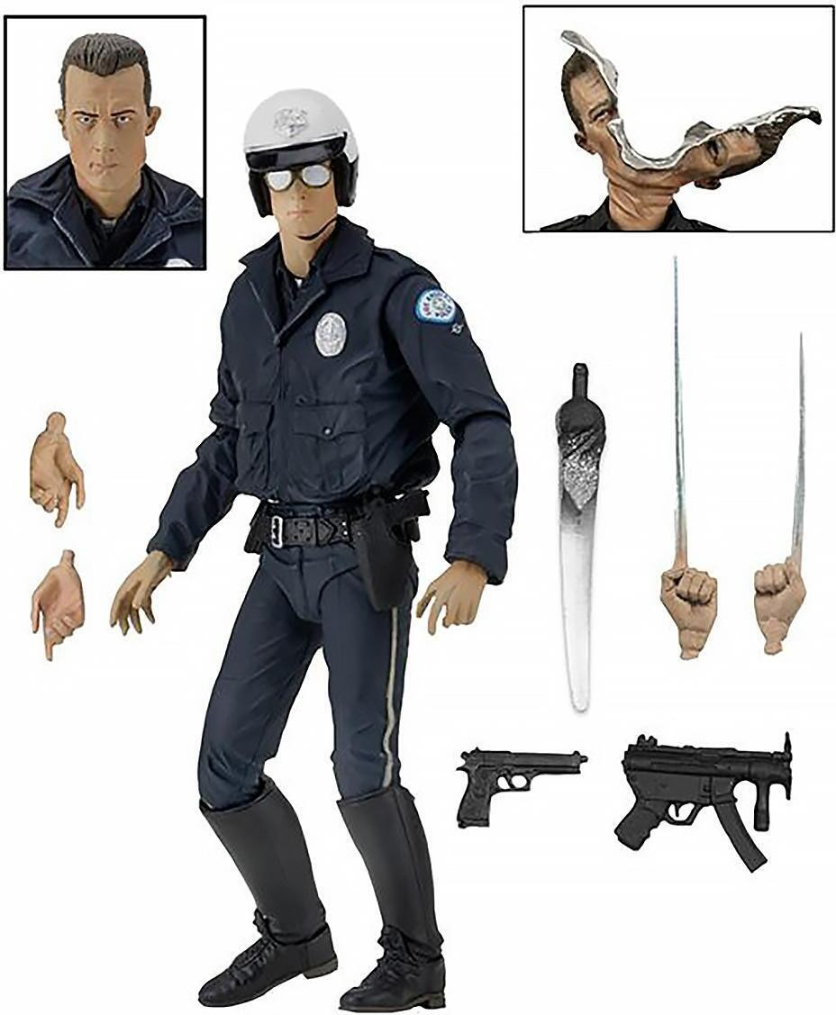 NECA Terminator 2 T-1000 Motoragent Ultieme Actiefiguur, 18 cm