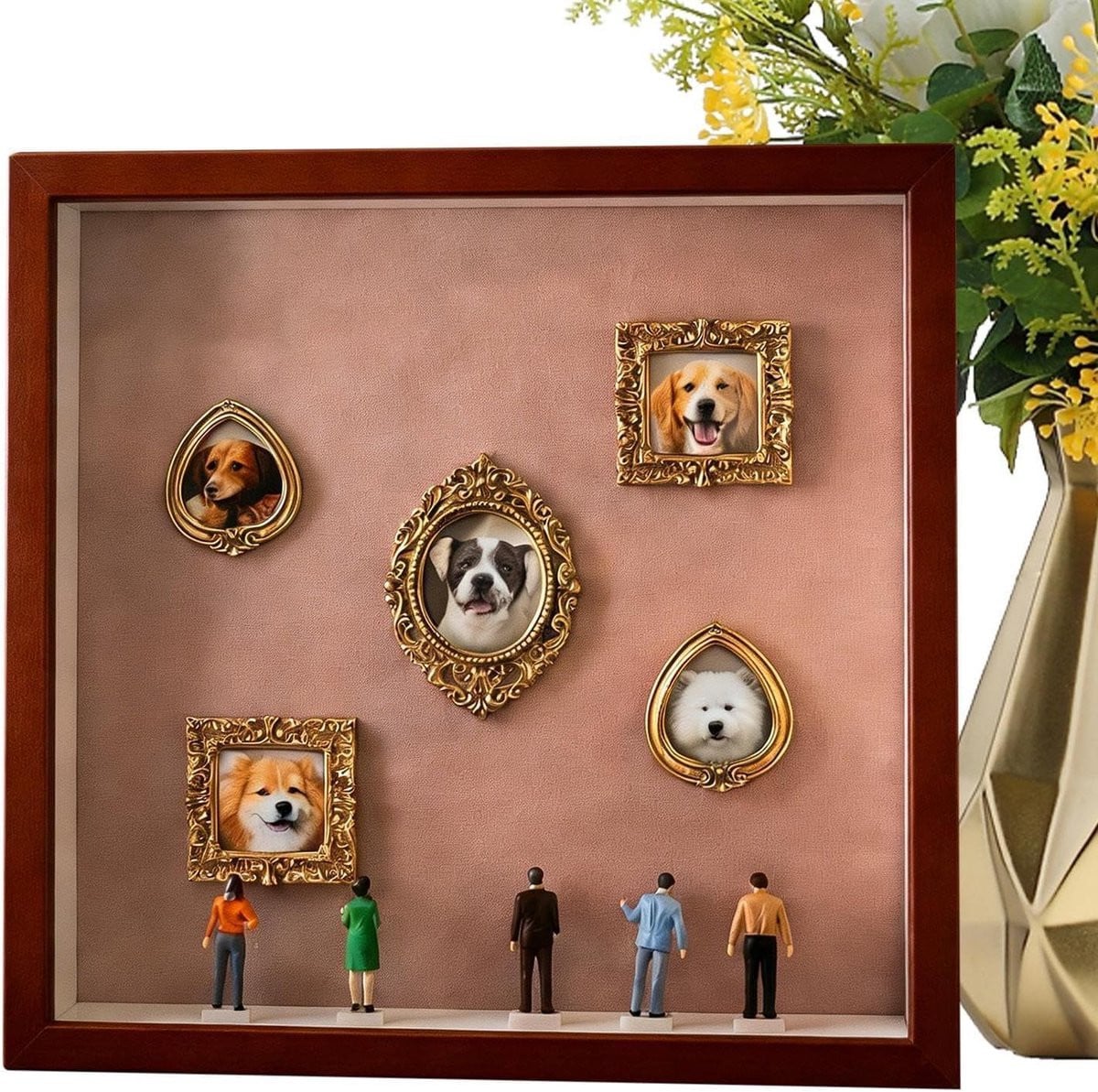 Herinneringsvitrine Mini Museum Frame Roze - 25.5 x 25.5 cm