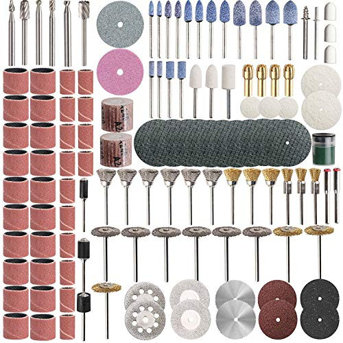 SPTA 217-delige multifunctionele accessoireset met 3 mm schacht voor snijden, boren, graveren, slijpen en polijsten