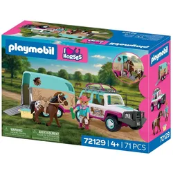 Playmobil Geländewagen mit Pferdeanhänger (72129, Playmobil Country)