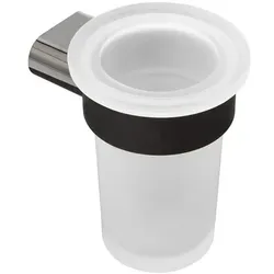 Glashalter SAT Simply R PVD PVD Gun Metal/Milchglas SATDSIMR27GM