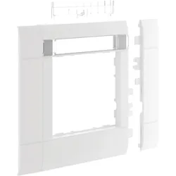 Hager GR1002A9016 Rahmenblende 55 modular BRH OT 100 hfr mit Beschriftungsfeld verkehrsweiß