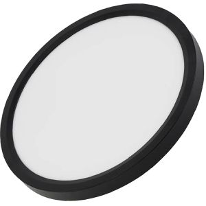 Luxula LED-Panel LX300216, schwarz, Ø 30 cm, 22 Watt / 2.200 Lumen, Aufputz, warm bis kaltweiß
