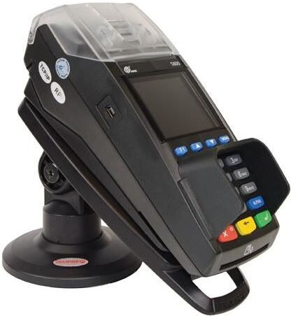 Havis FlexiPole Compact Quick Release Payment Terminal Stand - ASS90121A, Black