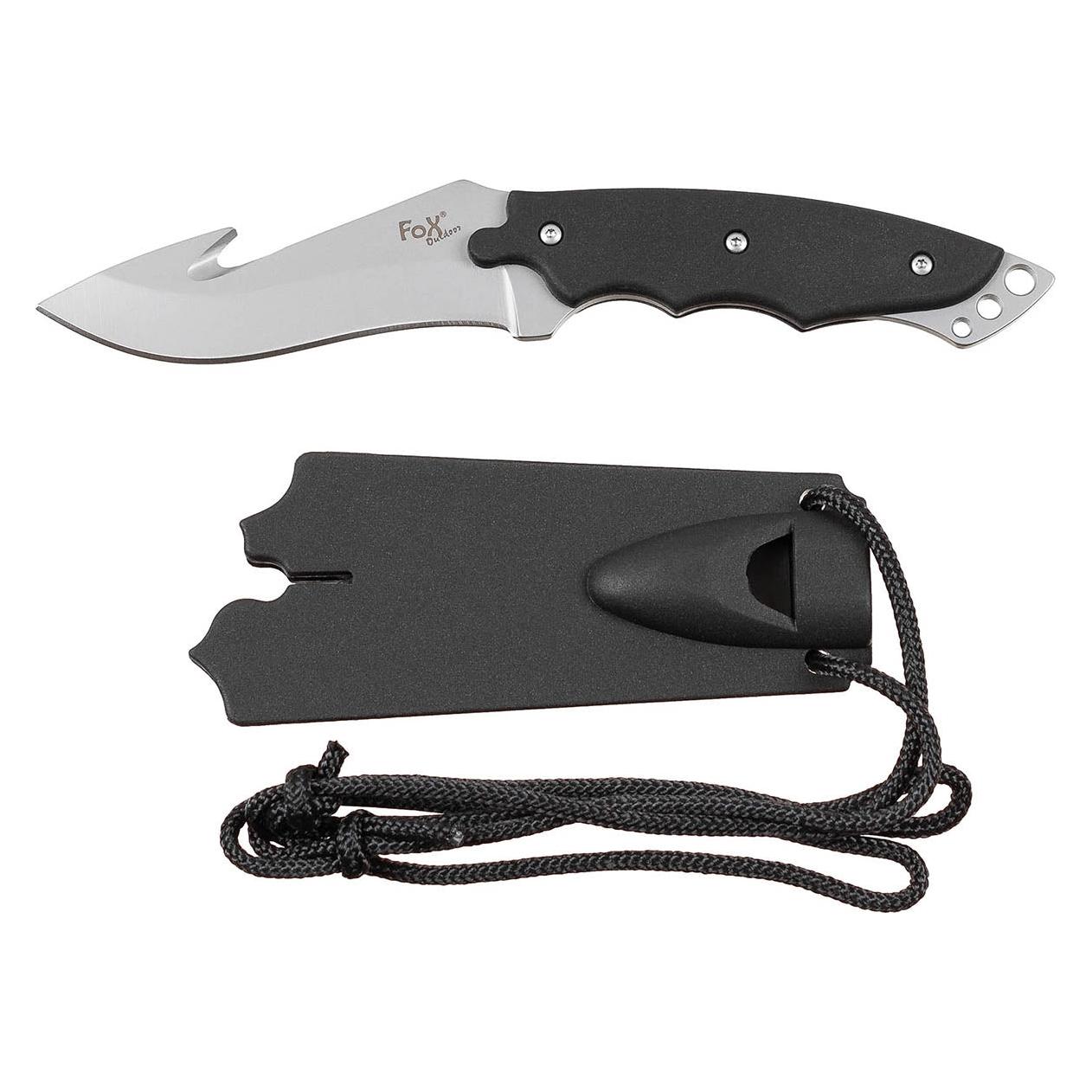 Fox Messer festst., gebogene (8 cm) (44513)