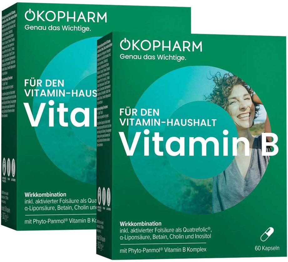 Ökopharm für den Vitamin-Haushalt Vitamin B Kapseln 2x60stk