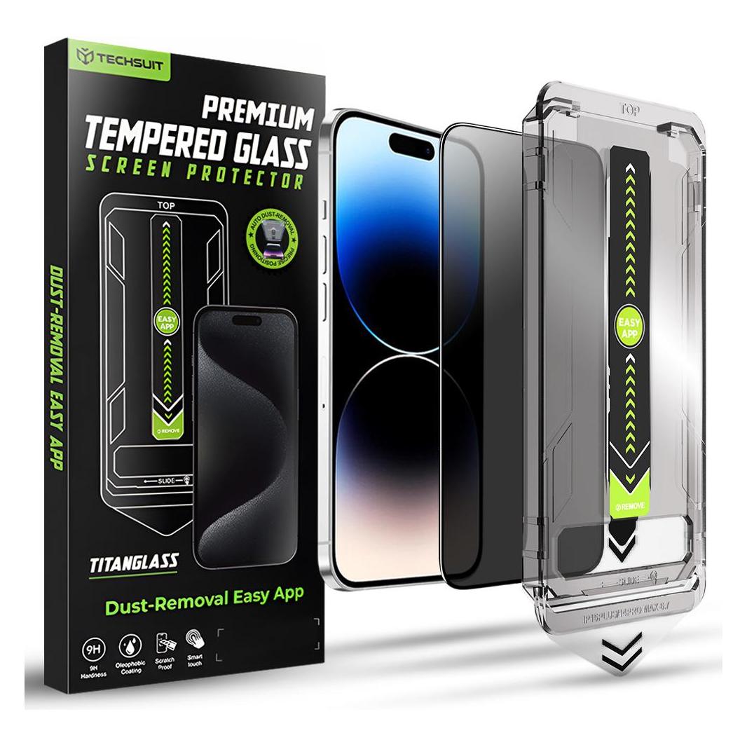 Techsuit TitanGlass FullCover Privacy (Apple iPhone 14 Pro) (58823612)