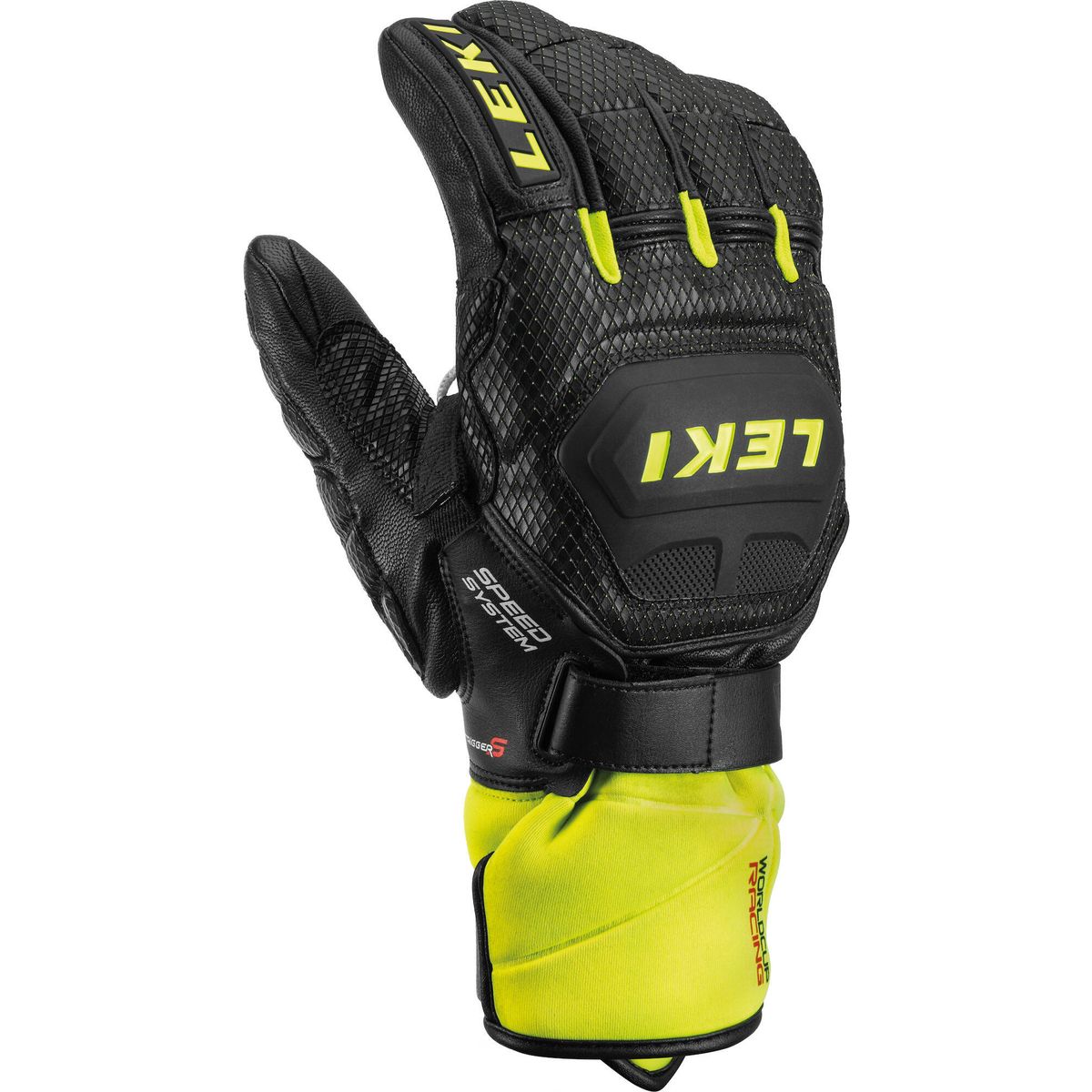 LEKI Worldcup Race Flex S Speed System black-ice lemon 7.5 649802301075
