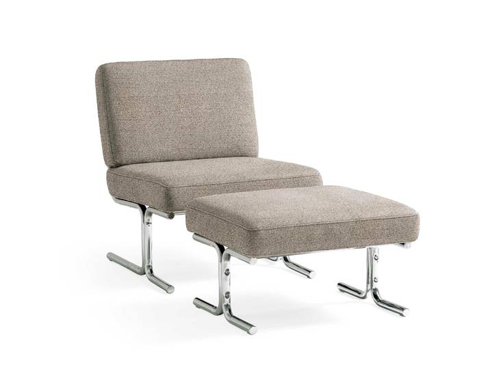 Koro Loungesessel, Grau/Beige
