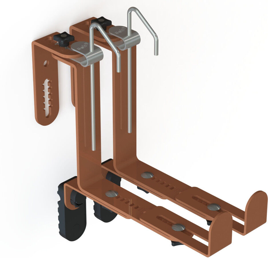 Geli Blumenkastenhalter universal Bandeisen 3-fach verstellbar terrakotta - 2 Stück