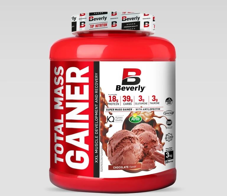 Beverly Nutrition Total Mass Gainer 3 Kg Chocolate