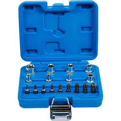 BGS Bit- und Steckschlüssel-Satz E-Profil / T-Profil (für Torx) 17tlg. - 5023