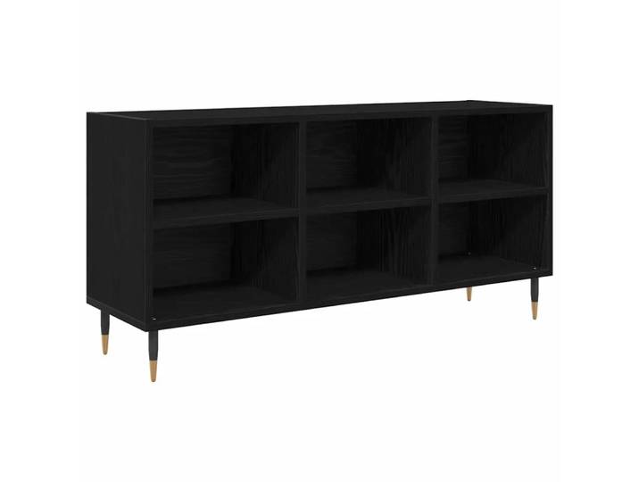 Meuble tv rectangulaire moderne 104 x 30 x 50 cm bois beige
