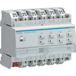 Hager Rollladen-/Jalousieaktor 8-fach KNX, 230V TYAS628C