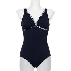 SUNMARIN Damen Badeanzug Badeanzug, Größe 44C in Blau Blau