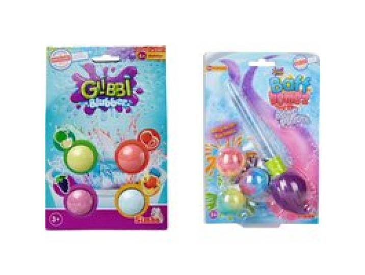 Badekugeln & Pinsel Glibbi Baff Bombz