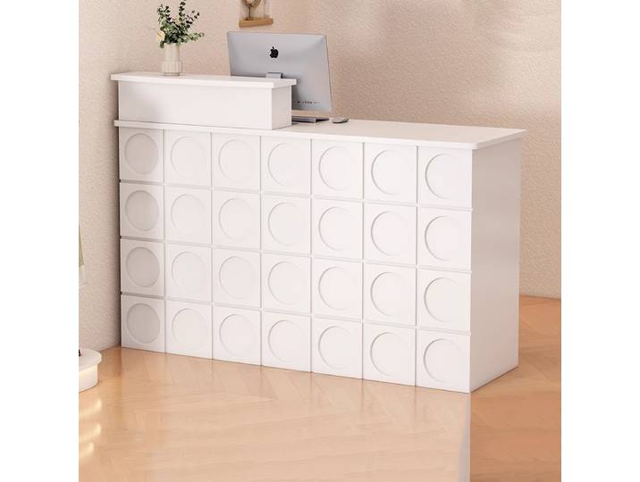 Esthétique à la mode réception comptoir beauté moderne bureau réception comptoir caissier luxe meubles commerciaux