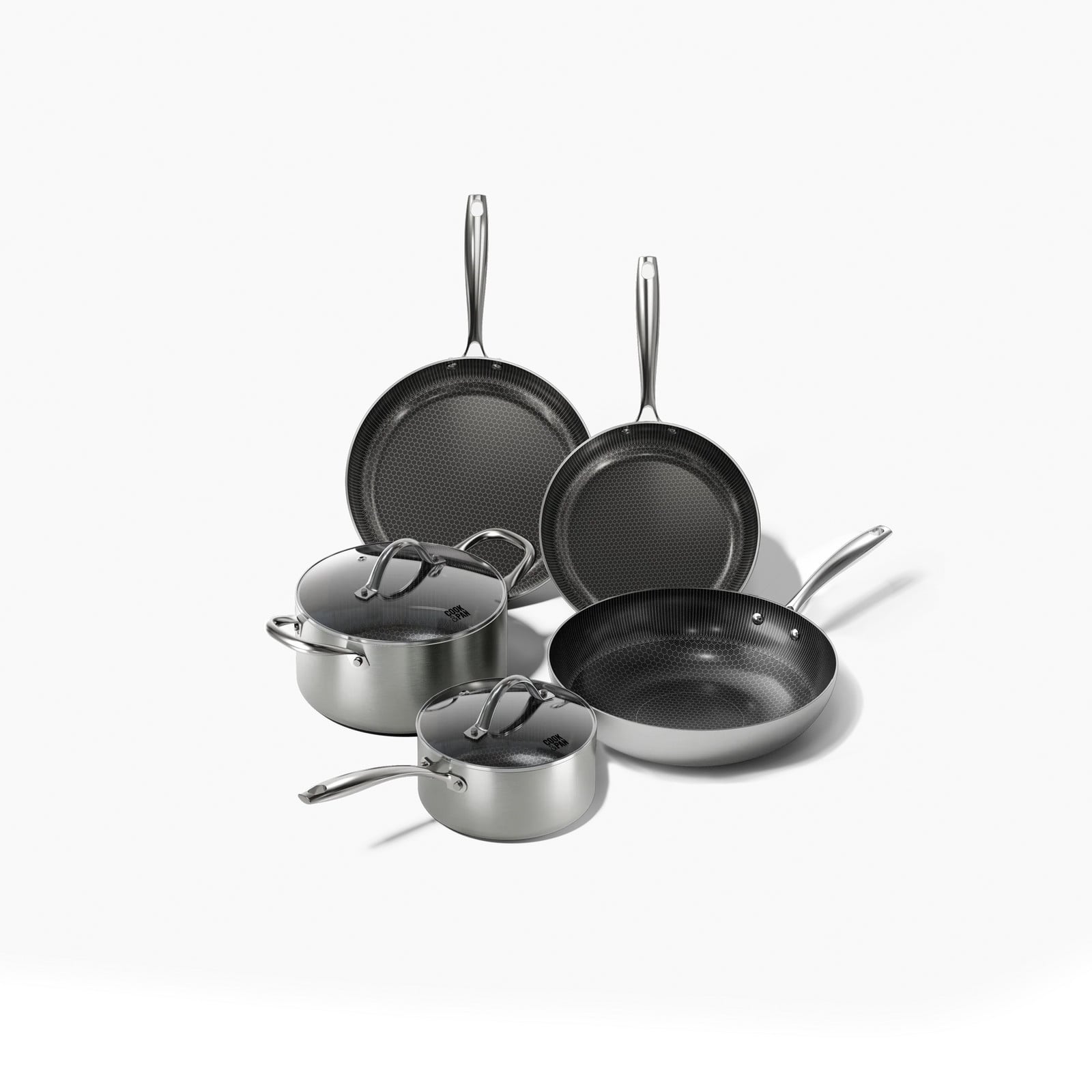 Cook & Pan Honey Pannenset 5-delig - PFAS-vrij - RVS - Inductie