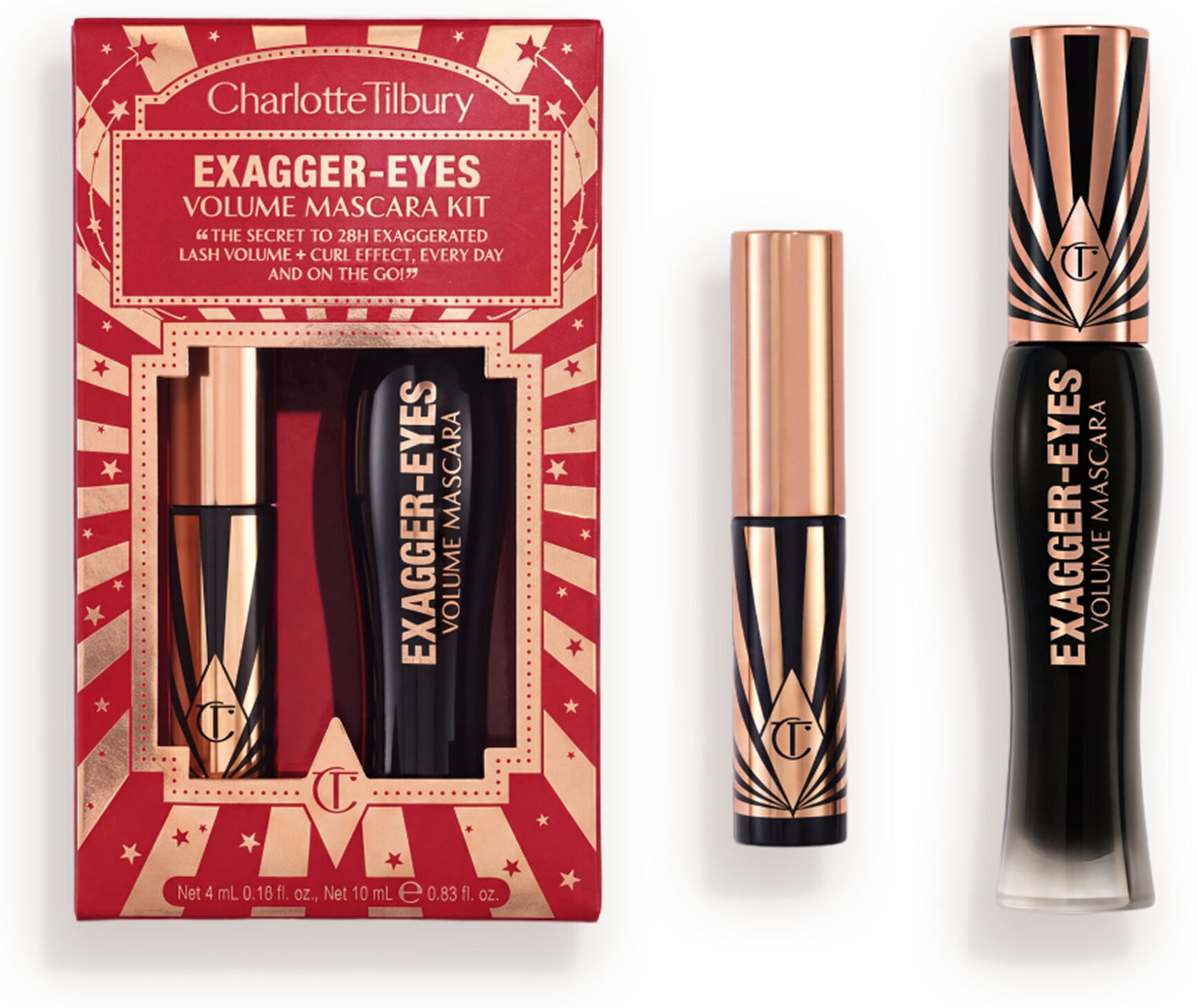 Exagger-eyes Mascara Volume Mascara Kit - Eye Kit Gift Set Charlotte Tilbury 8526 Exagger-eyes Volume Mascara Kit Size: