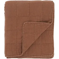 Chic Antique Aix Vintage Quilt, 180 x 130 cm, terracotta