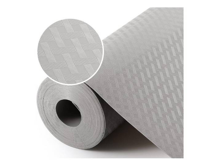 LuxusKollektion Schubladenmatte Schubladenmatte Antirutschmatte schneidbar 45B x 1000L cm Hell Grau