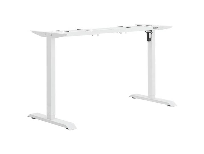 Carryhome Tischgestell, Weiß, Metall, eckig, Kufe, 35x69-115x110-135 cm, Arbeitszimmer, Schreibtische, Bürotische