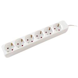 VALUE 6-fach Steckdosenleiste ohne Schalter, weiß, 3 m 19.99.1081