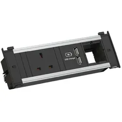 Bachmann 927.007 KAPSA S 1xUK 1xUSB Charger 1xCM 2,0m UK 13A 927007