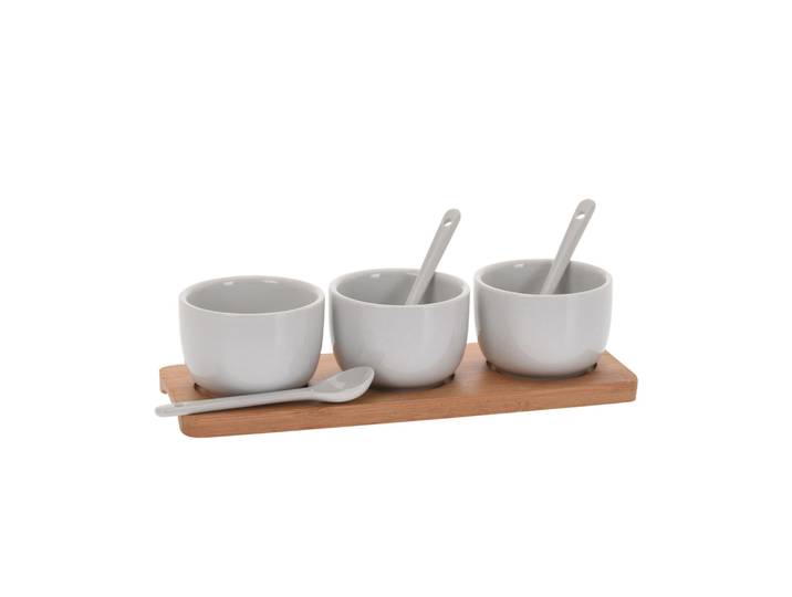 Apéroschale Servierset 7-teilig weiss