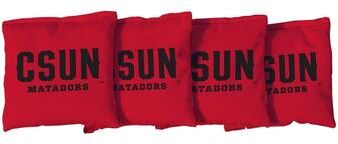 Skip's Garage Cal State Northridge Matadors Red Cornhole Bags