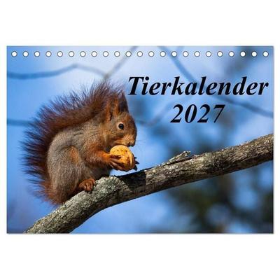Tierkalender 2027 (Tischkalender 2027 DIN A5 quer), CALVENDO Monatskalender