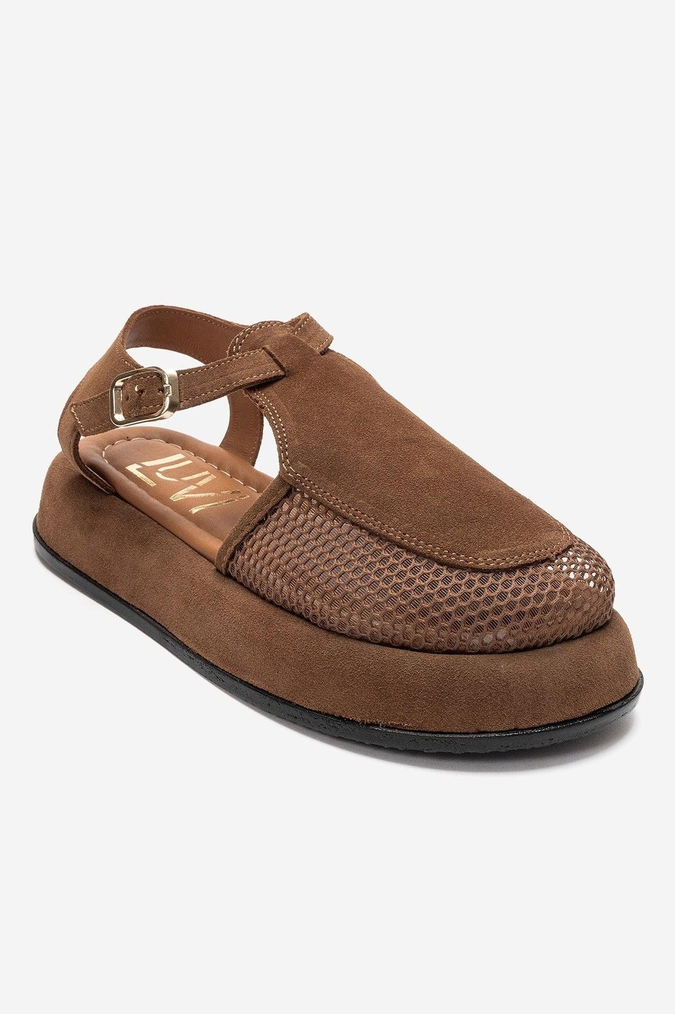 Lurelia Leder Plateau Sandale