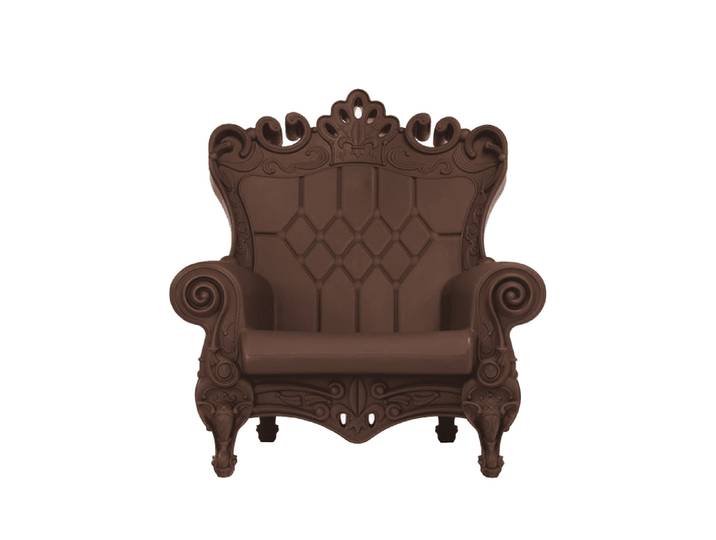 SLIDE fauteuil pour enfants LITTLE QUEEN OF LOVE (Chocolat / Gris - Polyéthylène)