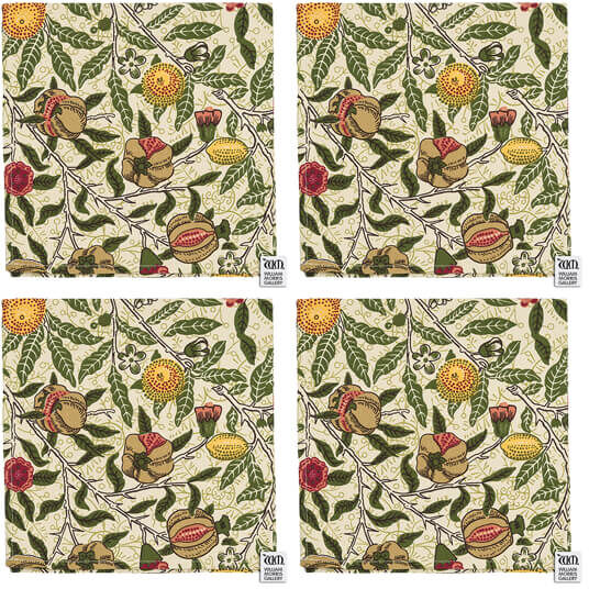 William Morris Fruit Pack Of 4 Napkins