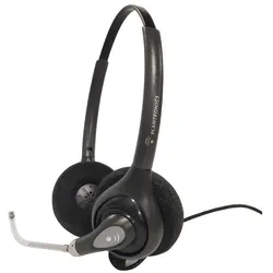 HP Poly H261H HOH VT fuer Hoergeraete-Nutzer (Kabelgebunden), Office Headset, Schwarz