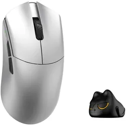 WLMouse Beast G Medium Gaming-Maus, 8.000Hz - silber (Kabelgebunden, Kabellos), Maus, Silber