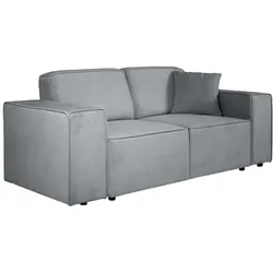 2-SITZER SOFA Pedro ohne Schlaffunktion hellgrau