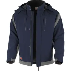 Winter Softshelljacke "PRO" - XS - marine/grau