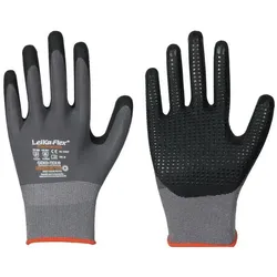 Leipold, Schutzhandschuhe, Handschuhe LeiKaFlex 1467 Grösse 9 grau EN 420+ EN 388+EN 407 PSA-Kategorie II (9)