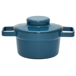 Riess Topf mit Deckel ⌀16cm 0,75L Aromapot Blue Emaille